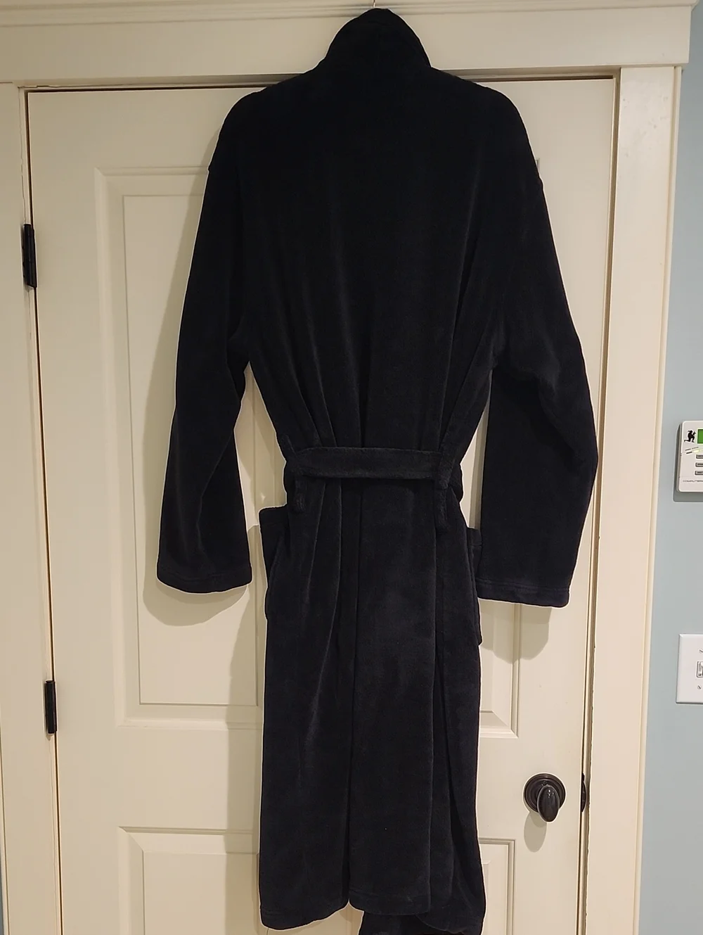 Ralph Lauren Men's Plush Black Robe Size L/XL